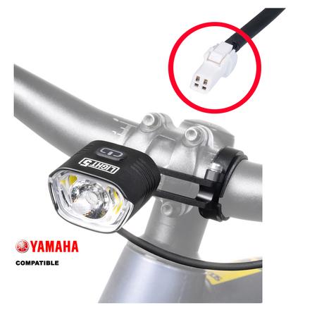 Cykellampa för elcykel Light5 EB1000 - 1000 ml / Yamaha, Endast framlampa (male)