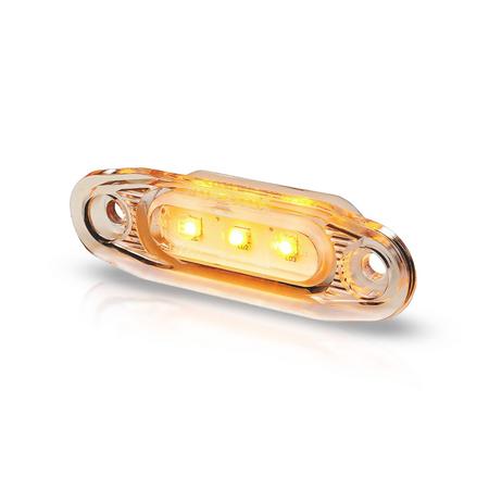 Positionsljus Purelux Side Marker - 12/24V / 79 mm, Orange