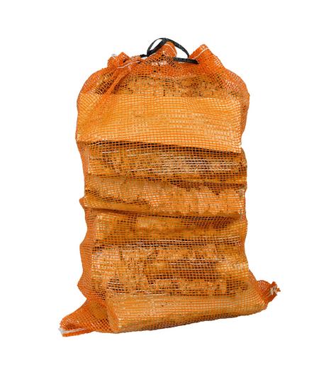 Vedsäck PP mesh med snabblåsning 40 L, 50-pack