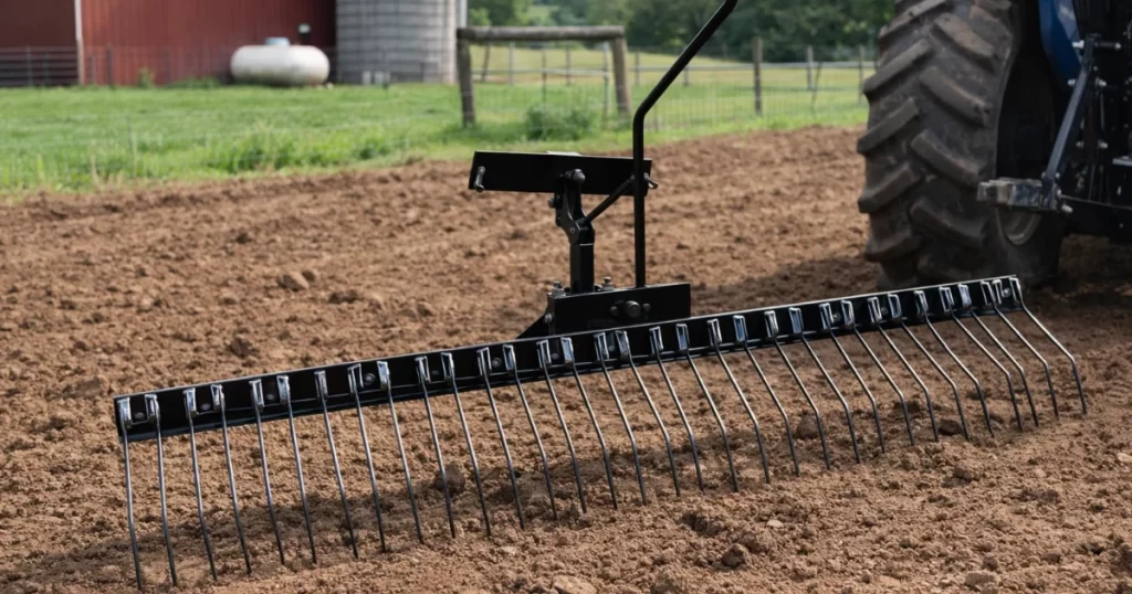 Test av Gårdsharv 120 cm Fyrhjuling och trädgårdstraktor