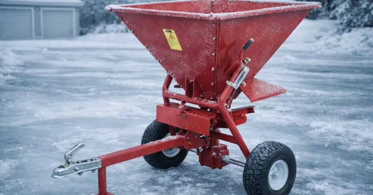 Test av Sandspridare för fyrhjuling 158 liter