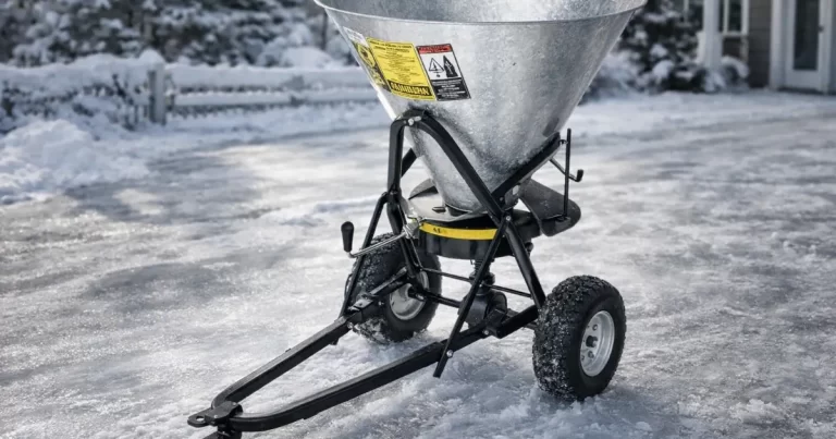 Test av Sandspridare för fyrhjuling SPT-100 liter