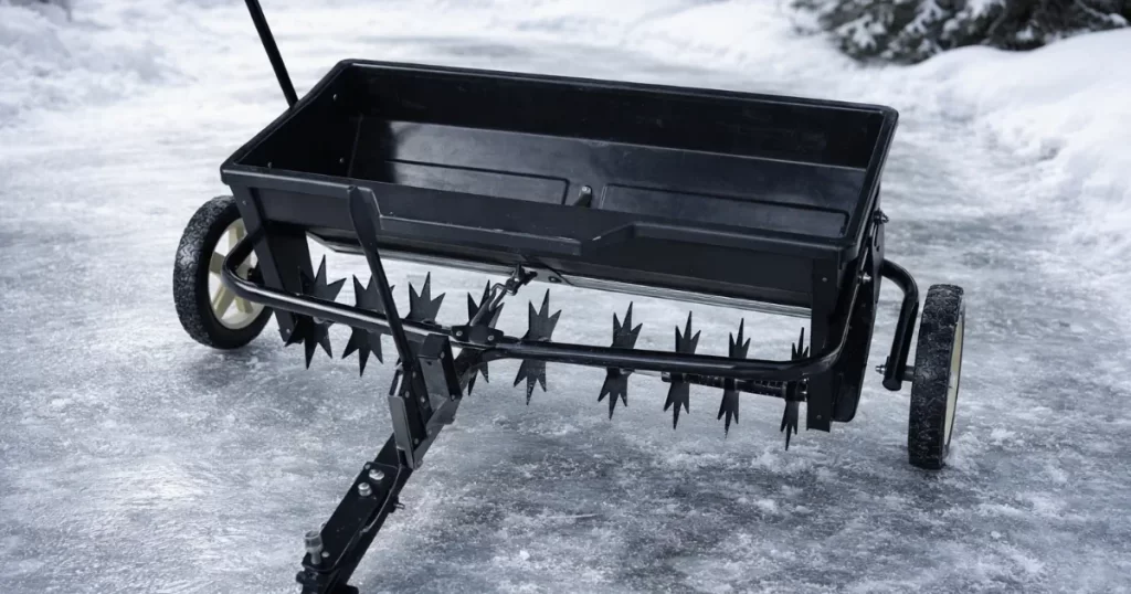 Test av Sandspridare gräsluftare 43.5 liter