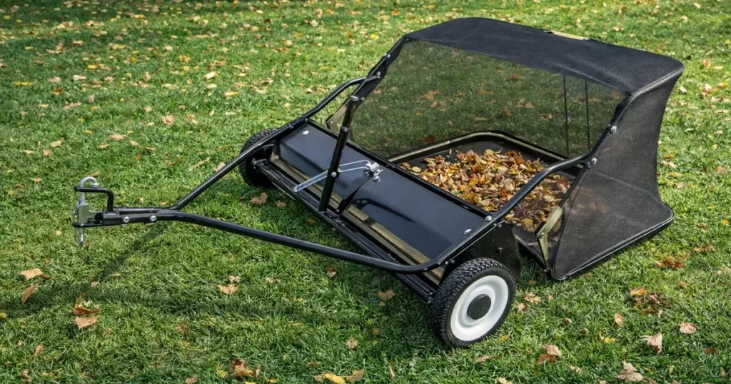 Test av Uppsamlare Lawn sweeper - 97 cm