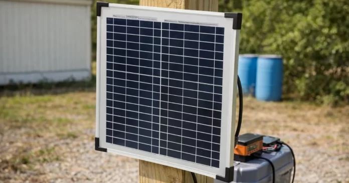 test-av-solpanel-15w-for-stangselaggregat Test av Solpanel 15W för stängselaggregat