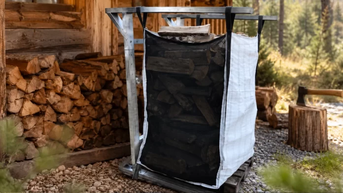 Test av Big bag Vedsäck med stängd botten