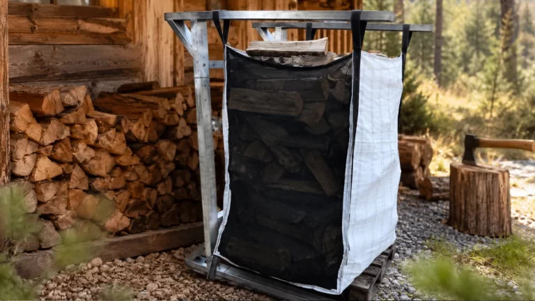 Test av Big bag Vedsäck med stängd botten