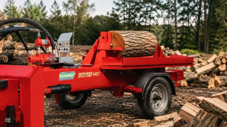 Test av Split-Fire Hydraulisk Vedklyv 32 ton