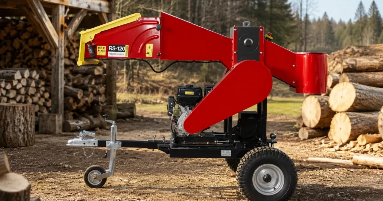 Test av Vedprocessor Grenhuggare Kubbmaskin Off Road RS-120