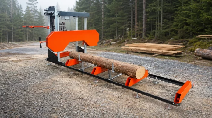 test-av-eminent-400v-elektriskt-sagverk Test av Eminent 400V elektriskt sågverk - 26" med 4,0 m spårbredd