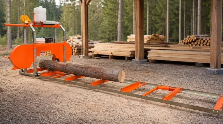 Test av Eminent bensindrivet sågverk - 18" med 3,6 m spårbredd