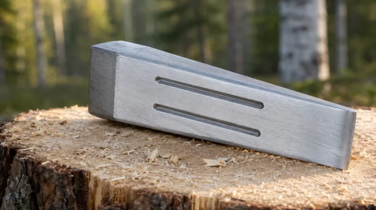 Test av Fällkil/klyvkil i aluminium - 1000 gram