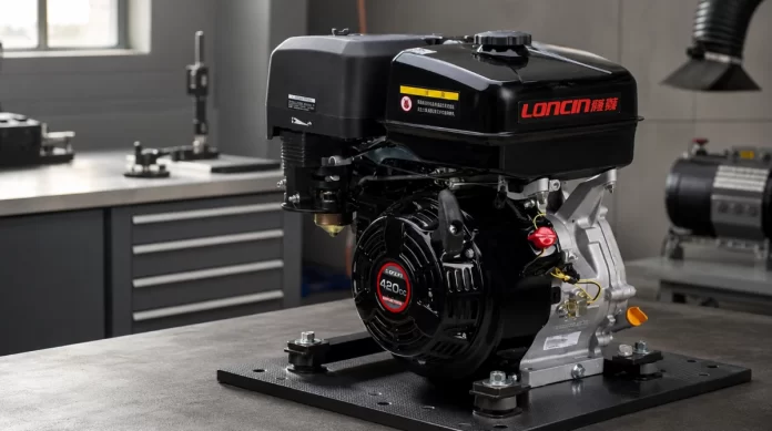 Test av Loncin bensinmotor G420F-1 15HK 420cc