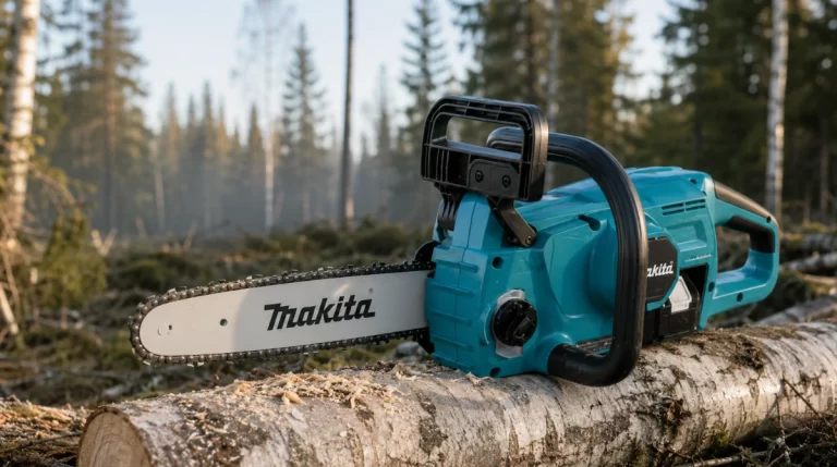 Test av Makita DUC307RT - 18V batteridriven kedjesåg