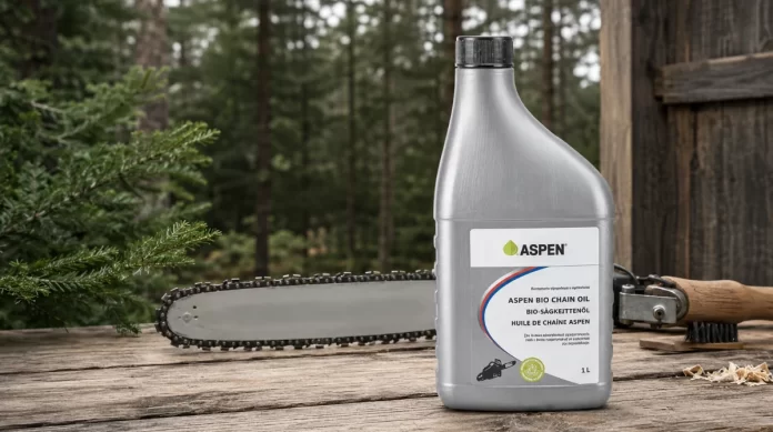 Test av Motorsågsolja Aspen 1 liter