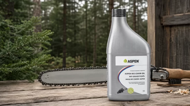Test av Motorsågsolja Aspen 1 liter