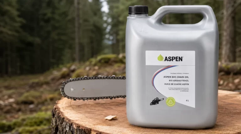 Test av Motorsågsolja Aspen 4 liter