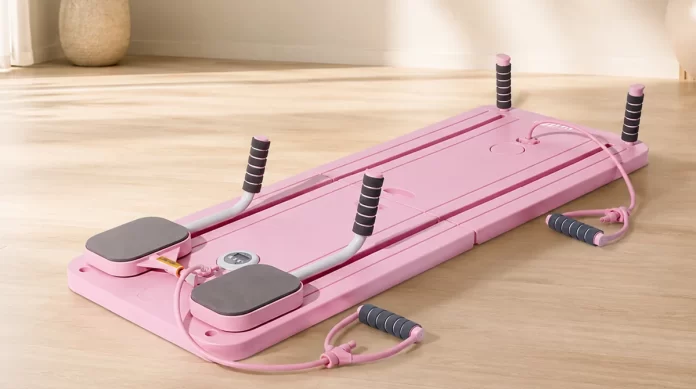 test-av-react-pilates-reformer-maskin-rosa Test av React Pilates Reformer-maskin Rosa
