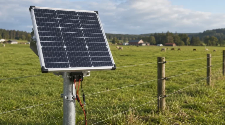 Test av Solpanel 55W för stängselaggregat
