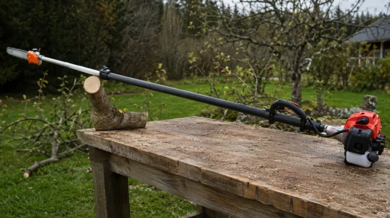 Test av Toppsåg 36 cc teleskopisk skaft 2,5 - 4 meter