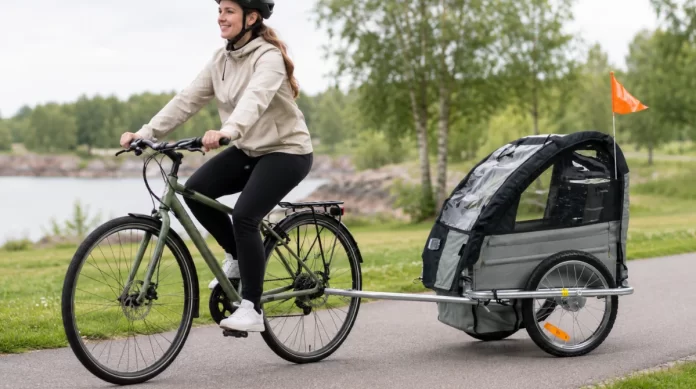 test-av-trekker-cykelvagn-for-1-barn Test av Trekker cykelvagn för 1 barn