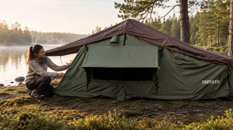 Test av Trekker Taktält Cabin L grön