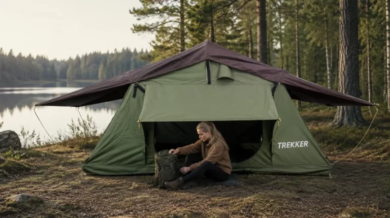 Test av Trekker Taktält Camper M grön