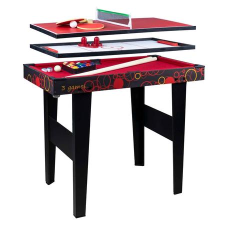 3-IN-1 Spelbord 91,5 x 50 x 73,5 cm