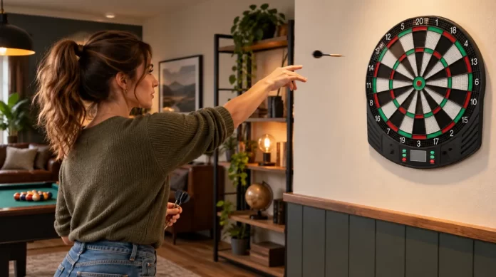 Test av React Darttavla elekronisk