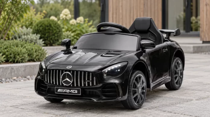 test-av-swoop-elektrisk-bil-for-barn-mercedes-benz-gtr Test av Swoop Elektrisk Bil för barn Mercedes-Benz GTR