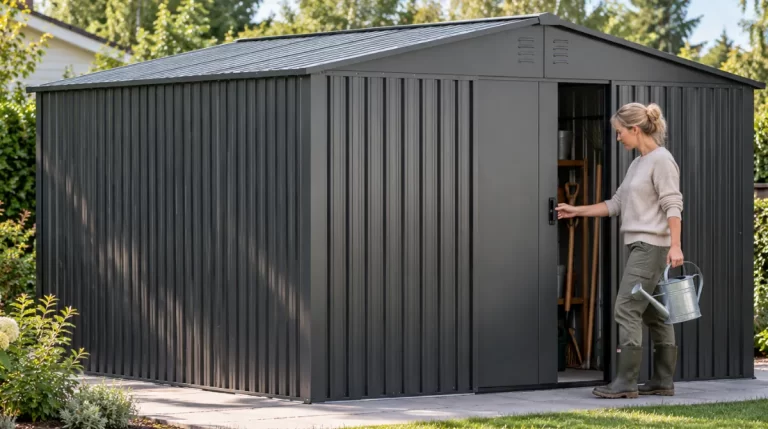 Test av Fornorth Förråd 11m2 svart