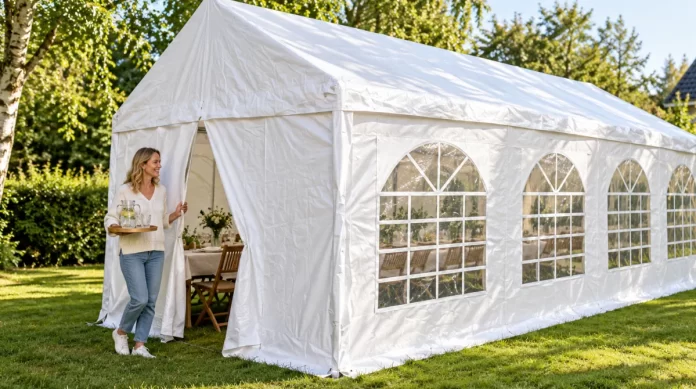 Test av Lykke Partytält 4x8m Premium